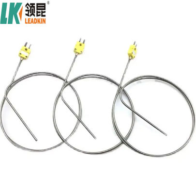 K형 NiCr-NiSi / NiCr-NiAl 포장 열쌍 400°C